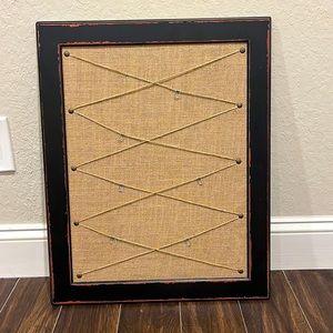 Frame to hang pictures on with clothes pins